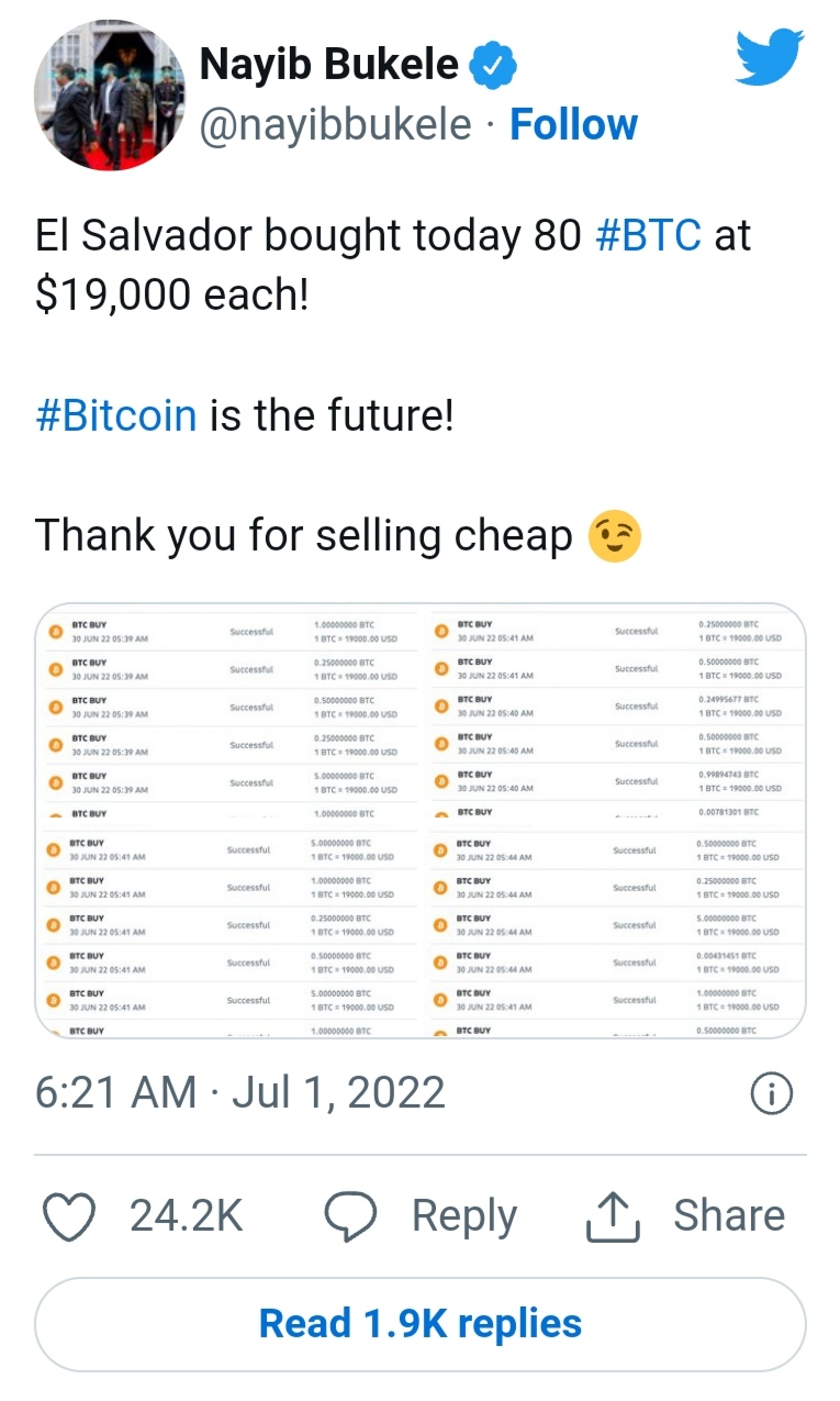 While others are fearful, Genius minds are buying more BTCs