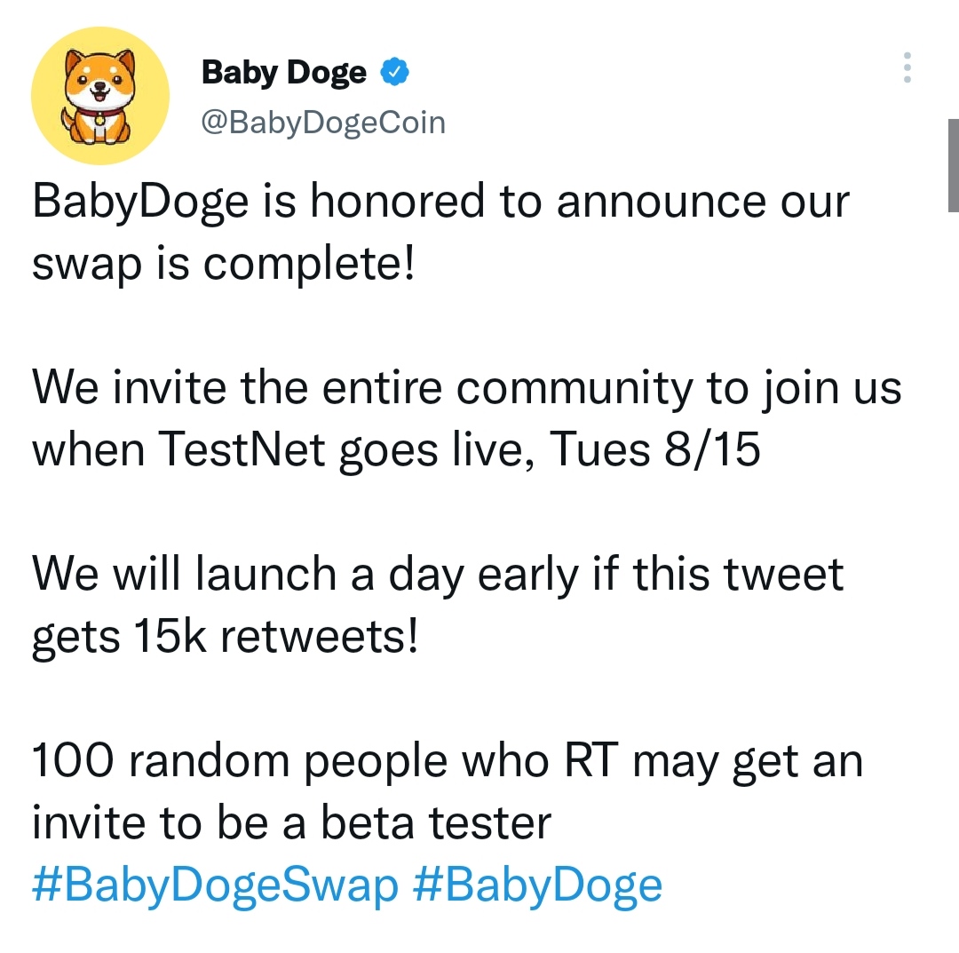 BABY DOGE SWAP:EVERYTHING YOU NEED TO KNOW ABOUT BABY DOGE SWAP