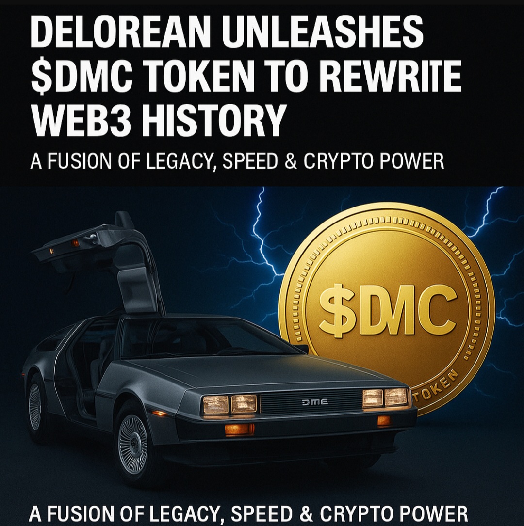 DeLorean Launches $DMC Token to Rewrite Web3 History — A Fusion of Legacy, Speed & Crypto Power